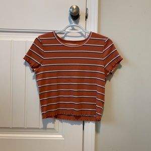 American Eagle Ribbed Crew Neck Baby T-shirt